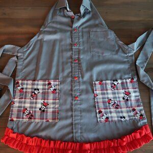 One-Of-A-Kind Mickey Mouse Men's Shirt Cotton Bib Apron